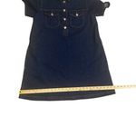 Loft  Collared Indigo Denim Dark Wash Dress Button Up Small Petites with Pockets Photo 8