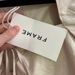 frame denim NEW Frame Tie Neck Beige Mini Dress Photo 5