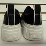 Sorel Caribou X Waterproof Chunky Platform Sneaker Size 9 Black & White Leather Photo 3