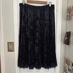 Kobi Halperin velvet lace trim whimsigoth skirt Black Size XL Photo 2