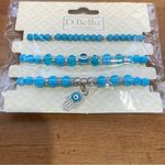 D'Bello Accessories Evil Eye Charm Good Luck Protection Black Beaded Bracelet Photo 5