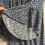 Winwin  Navy and White Patterned Blouse Photo 3