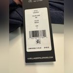 Karl Lagerfeld  Womens Buttons Down Front Denim Self Tie Belt Dress Size 4 NWT Photo 1