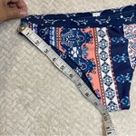 Reversible Blue Boho Chic Euro Summer Triangle Bikini top & bottom size small Photo 8