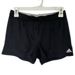 Adidas  Black Pull on Fold Over Shorts Size Small Outdoors Comfy Running Workout Photo 0