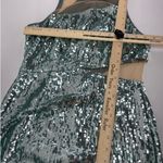 Toccin Dress Womens 4 Blue Sequin Cut Out Gown Formal Long Mesh Cocktail Party Blue Photo 12