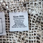 Keren Hart Natural Loose Knit Cardigan with Oversized Button Detail Size XXL Tan Photo 8