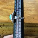 Sleeping Beauty Turquoise Sterling Silver Cowgirl Ring Size 6 Blue Photo 6