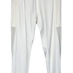 Aerie  Leggings Womens Medium‎ White Mesh Offline Goals 7/8 Hi Rise Athleisure Photo 0