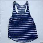 Cotton On striped nautical Racerback tank top size small navy & white Photo 0