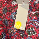 NEW Boden V Neck Flippy Floral Linen Dress Radish Oriental Paradise 14R Red Size 14 Photo 15