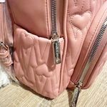 Betsey Johnson 🩷🎒 Pink Heart Quilted Backpack / Pink Hearts Photo 6