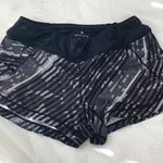 Athleta Black Patterned Shorts Photo 0