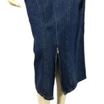 Cap Ferrat long denim skirt with zipper slit closing size 13 Blue Photo 4