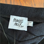 Princess Polly  black skirt with slit size 4 Photo 1