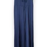 Current Air  small Elegant formal Navy Blue empire Maxi Dress Maxi ruching detail Photo 1