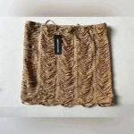 Pretty Little Thing PrettyLittleThings Set of 2 Y2K Petite Taupe‎ Textured Jersey Mini Skirt and Top Photo 6