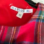 Red plaid flannel dress‎ with pockets Photo 2