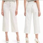 Levi's LEVI’S Mile High Wide Leg Cropped Button Fly White Jeans Size 29 NEW Photo 8