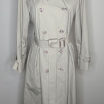 London Fog Vintage Maincoats Classic Double Breasted Belted Trench Coat Sz 10P Photo 0