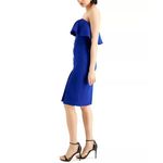 New! Aidan Mattox royal blue‎ strapless ruffle top, US size 14 Blue Photo 2