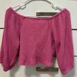Urban Outfitters UO Lena Twist-Front Top  Pink NWT Photo 2