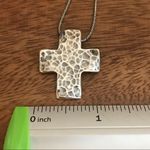 Silpada Hammered Sterling Silver Cross Necklace Photo 4