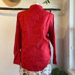 Lululemon Travel Smith Red 100% Linen Long Sleeve Button Down Shirt Size XL NEW Photo 4