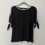 Coco Bianco Women's Black Stretchy Short Sleeves Top Size Small Photo 2