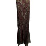 Jywal London Gown Burgundy Embellished Prom Formal Ball Long Dress Size Medium Photo 2