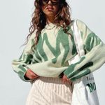 Princess Polly Katie oversized green scribble sweater Photo 1