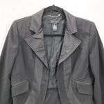 Arden B  Black Tuxedo Peak Formal Cocktail Wedding Coat Jacket Blazer Medium Photo 2