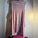 Boho Long Flowy Vest, purchased at Anthropologie, floral velvet embossed, blush Pink Size undefined Photo 6