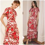 Hill House  Davina Dress in Red Diamond Rose Photo 1