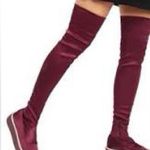 Free People  women Burgundy Outer Limits over the knee boots. Size 6.5 Photo 0
