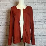 Christopher & Banks Rust Cotton Utility Zip Jacket Women's XL Photo 1