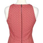 Ann Taylor  Coral Pink Patterned Sleeveless Sheath Dress Size 6 Photo 6