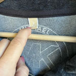 Michael Kors MICHAEL Gray Velour Zip Up Jacket Size Small Flawed Photo 5