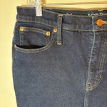 J.Crew Slim Demi Boot Jeans Size 31 Dark Wash Raw Hem Denim Photo 3