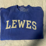 Soft As A Grape Blue Lewes Delaware Crewneck Photo 0