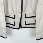 J.Crew Lucie Lady Jacket Stretch Linen Blend Flax Ivory Preppy Retro US 8 NWT Photo 12