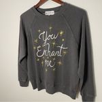 Wildfox You Enchant Me gray sweatshirt sweater size S NWT Photo 2