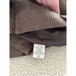 Van Heusen Skirt Brown Plaid Knee Length Pencil Lined Slit Size 4 Photo 3