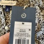 Universal Threads Universal Thread Brown Floral, 100% Cotton, Puffy Sleeve Shirt, Size M Photo 6