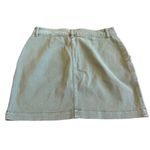 Faherty  Green Utility Skirt Mini Length Denim Organic Cotton Casual Size Medium Photo 6