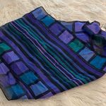 Oscar de la Renta OSCAR DE LA RANTE Colorful Striped Scarf 100% silk brand new length 52” wide 11” Photo 0