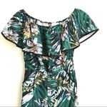 L’atiste off the shoulder jumpsuit S Green Photo 0