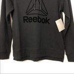 Reebok  Flocking Pullover Sweatshirt Hoodie Black Size Small Photo 2