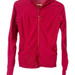 Lululemon  In Flux Cranberry Heathered Red Reversible Full Zip Jacket Size 8 Photo 0