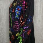 Vintage cotton cedars sequin crossing guard teacher school long sleeve shirt lg Red Photo 7